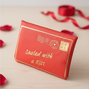 ipsy Red Envelope Sealed with a Kiss Red Collectible Makeup Bag